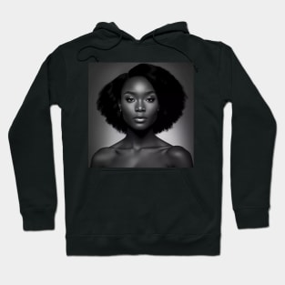 Black Elegance T-Shirt Hoodie